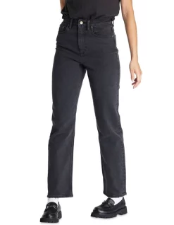 Hot Sale 💯 Lee High Straight 80 👖 Jeans In Galactic Black 🤩