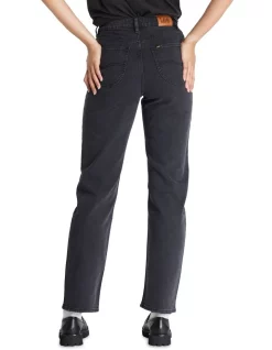 Hot Sale 💯 Lee High Straight 80 👖 Jeans In Galactic Black 🤩 -High Waist Denim Cry Sale unnamed file 630