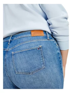 Outlet 🔥 Tommy Hilfiger Curve Flex Harlem Ultra Skinny High Waisted 👖 Jeans In Izzy Blue 😍 -High Waist Denim Cry Sale unnamed file 648