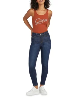 Budget 💯 Guess 1981 Skinny Jean In Dark Blue 😀 -High Waist Denim Cry Sale unnamed file 669