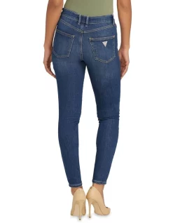 New 🎉 Guess 1981 Skinny Jean In Mid Blue 😍 -High Waist Denim Cry Sale unnamed file 682