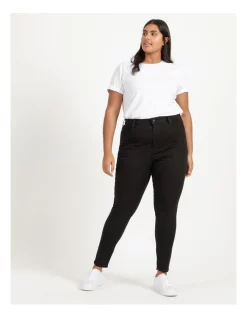 Best Pirce ❤️ Levi's Curve Mile High Super Skinny 👖 Jeans Black 🌟