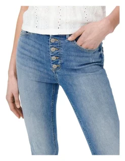 Cheapest 🔔 ONLY Blush Life 👖 Jeans In Light Blue Denim ⭐ -High Waist Denim Cry Sale unnamed file 702