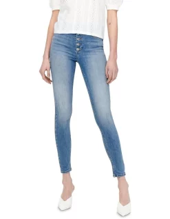 Cheapest 🔔 ONLY Blush Life 👖 Jeans In Light Blue Denim ⭐ -High Waist Denim Cry Sale unnamed file 703