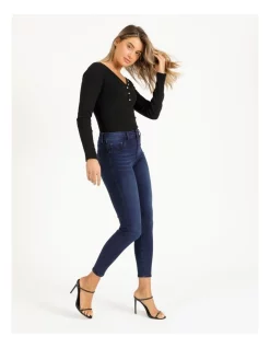 Brand new ❤️ Guess 1981 High Waisted Skinny Jean Shanti Wash ⌛ -High Waist Denim Cry Sale unnamed file 794