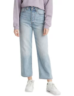 Best Pirce 👏 Levi's Ribcage Ankle Middle Road Straight Leg Jean 🤩