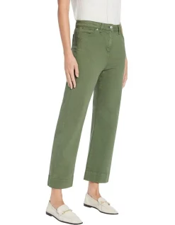 Outlet 👏 David Lawrence Etta Cropped Jean In Elm Green 🤩