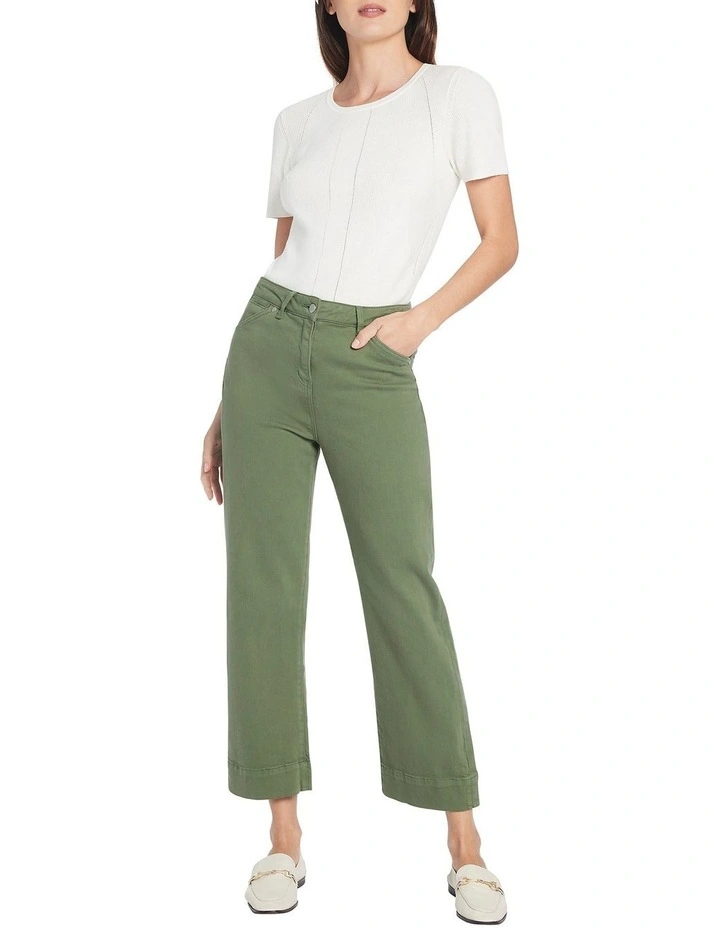Outlet π David Lawrence Etta Cropped Jean In Elm Green π€© 3 Outlet π David Lawrence Etta Cropped Jean In Elm Green π€© - Image 2