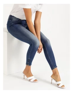 Best Pirce 😀 ONLY Kendell Denim Skinny Jean Medium Blue ❤️ -High Waist Denim Cry Sale unnamed file 964